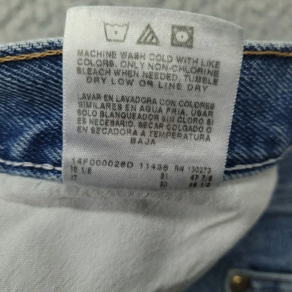 Wrangler Regular Fit Jeans Mens 36x30 (34x30) Light Wash Denim Blue - Picture 5 of 7